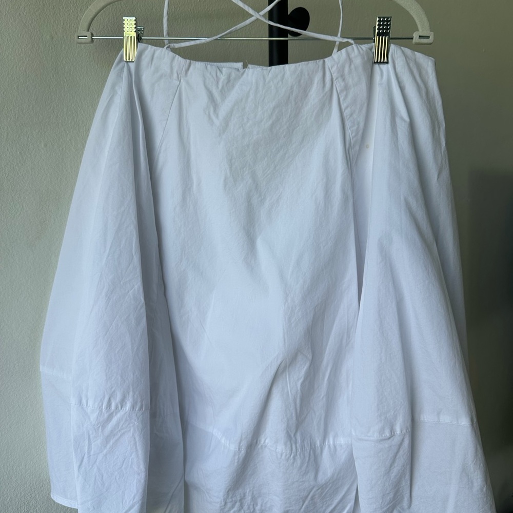 White Flowy Dress - Bubble Dress